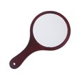 thumbnail image 1 of 1PC Handheld Mirror Wooden Frame Cosmetic Mirror Makeup Mirror for Women Girls Coffee, 1 of 8