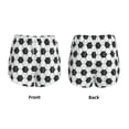 thumbnail image 5 of Picia Soccer Pattern Women's 2 in 1 Athletic Running Shorts High Waisted Workout Casual Gym Sweat Shorts with Comfy Liner Zipper Pockets-Medium, 5 of 9