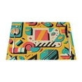 thumbnail image 1 of XMXT 4 Pcs Woven Placemats, Colorful Vintage Print Stain Resistant Anti-Skid Placemat for Kitchen Table, 12 x 18 inches, 1 of 6
