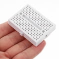 thumbnail image 5 of HOMEMAXS 5 Pcs Simple Handle Mini Breadboard Circuit Perf Board 4.70X3.50X1.00CM White, 5 of 8