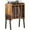 RusticBrown, variant on Record Player Stand with Vinyl Storage - Rustic End Table for Living Room