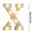 thumbnail image 2 of Illuminated LED Alphabet Letter Light Decorative Marquee Lamp for Birthday Party Wedding Children's Room Home Bar Wall Battery Operated, 2 of 6