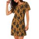 thumbnail image 2 of Fotbe Snake Bata de Dormir para Mujer con Estampado, Camisón de Algodón de Manga Corta, Ropa de Dormir Casual, 2 of 6