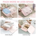 thumbnail image 5 of Livhil 8Pcs Packing Cubes for Luggage, Packing Cubes for Travel Luggage Packing Organizers (Bow), 5 of 8