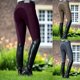 thumbnail image 4 of Women High Waist Elastic Equestrian Pants Horse Racing Skinny TrousersM, 4 of 5