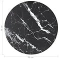 thumbnail image 3 of vidaXL Table Top Black ?70x0.8 cm Tempered Glass with Marble Design, 3 of 3
