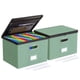 thumbnail image 1 of Cajas organizadoras de archivos Oterri, paquete de 2, grandes con tapas, 1 of 7