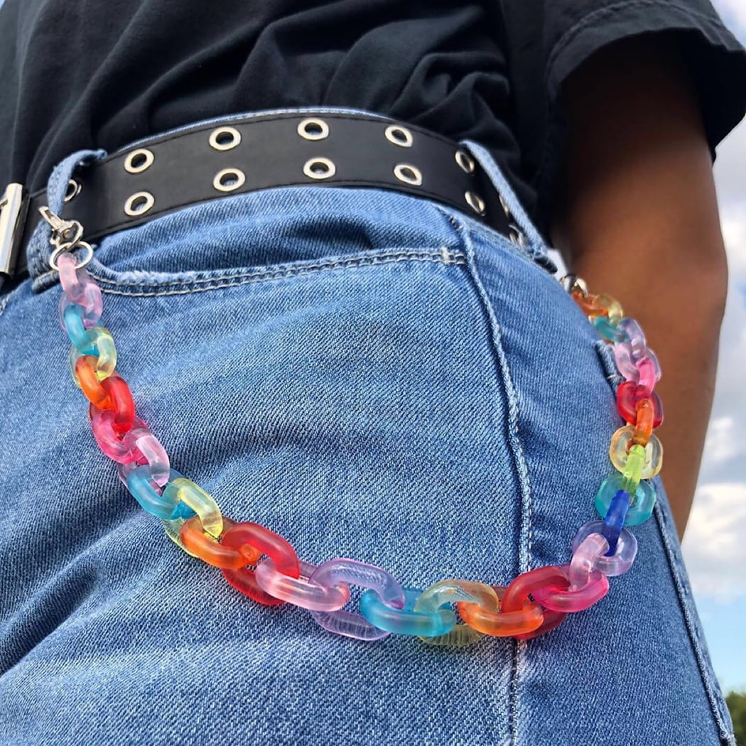 chain jeans outfit