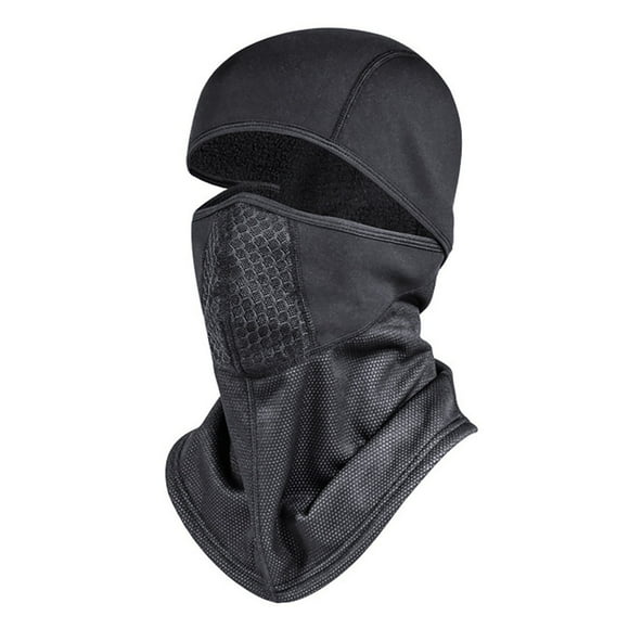 HVOBTTY Mens Womens Casual Fleece Warm Hat, Men's Outdoor Warm Sports Skiing Head Cover Neck Protection Cold Weather Windproof Thermal Shiesty Black