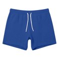 thumbnail image 6 of Mifsaly Mens Beach Shorts Square Cut Ribbed Swim Trunks Llightweight Quick Dry Vacation Swimming Surfing Bathing Suits Blue,XL, 6 of 7