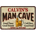 thumbnail image 1 of CALVIN'S Man Cave Sign 16 x 24 Matte Finish Metal 116240011158, 1 of 1