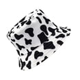thumbnail image 4 of 1pc Parasol al aire libre Patrón de vaca Sombrero de pescador Sombrero de cubo para mujeres niñas damas, 4 of 7