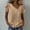 Khaki, variant on Women Soft Breathable Cotton Everyday Wear Stretch Casual Active Play Basic Daily Outfit