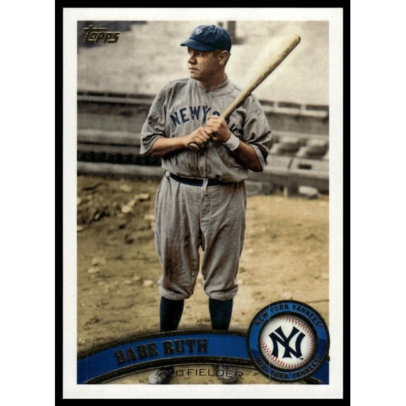 2021 Topps Archives #259 Babe Ruth New York Yankees Baseball Card New York Yankees MLB BASEBALL Trading Card