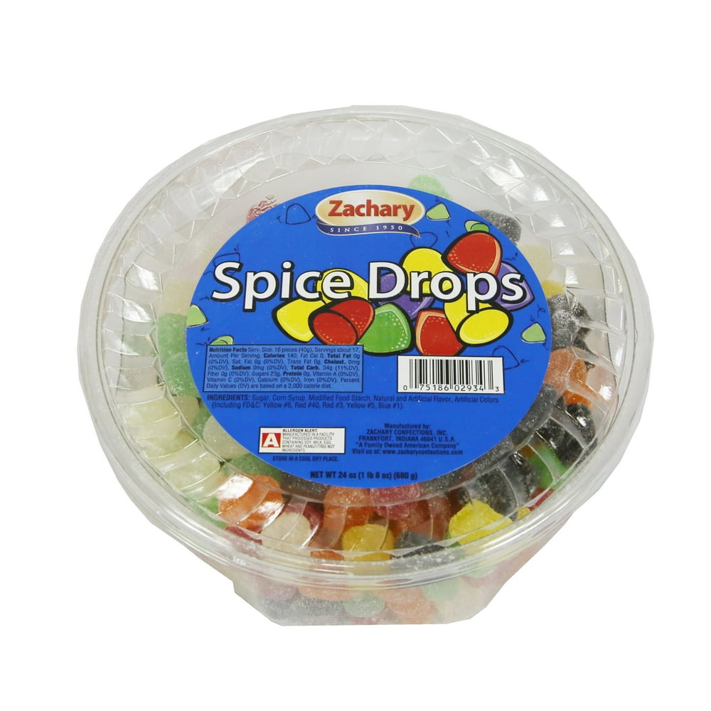 Zachary, Spice Drops Candy, 24 Oz