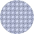 thumbnail image 1 of Ahgly Company Machine Washable Indoor Round Transitional Lavender Blue Area Rugs, 8' Round, 1 of 7