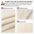 thumbnail image 5 of WHAMVOX Couch Throw Blanket Fleece Home Use Creamy White, 5 of 8