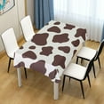 thumbnail image 7 of Cow Pattern Rectangle Tablecloth, Dust Proof Anti Wrinkle Wipeable Table Cloth Tabletop foration of Dinner Kitchen Wedding Holiday Party 54"x54" Decor Gift, 7 of 7