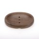 thumbnail image 3 of Ofertas únicas 1 Pc Plato de jabón portátil ovalado marrón oscuro para baño cocina 5.28"x3.78"x0.83", 3 of 6