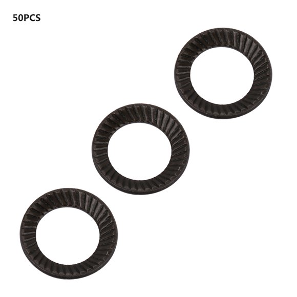 Lock Washer Ribbed Lock Washer Steel Lock Washer Washer Set Locking Washer 50pcs Steel Ribbed Lock Washer Spacers Washers Anti Skid Gaskets With Double Sided Ridges M5