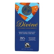 Divine - Bar Chocolate Milk Toff/Sea Salt - Case of 12 - 3 OZ