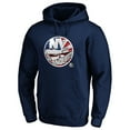 thumbnail image 2 of Men's Navy New York Islanders Banner Wave Logo Pullover Hoodie, 2 of 3