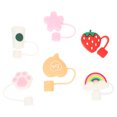 thumbnail image 4 of Miangastore Straw Covers Assorted Color 6Pcs 1.8x1x0.4In, 4 of 8