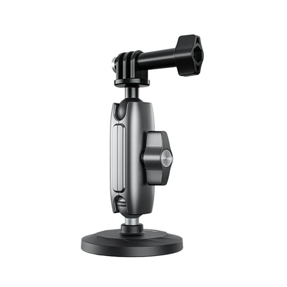 TELESIN Vehicle mounted bracket,Alloy Dual Ball Head Rotatable Ball Vehicle Mounted Camera Mount Dual Rotatable 1/4 Inch Mount Adapter Inch Screw Mount - Aluminum Telesin Vehicle Aluminum Alloy