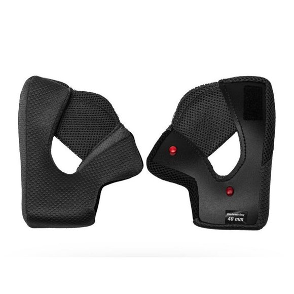 Bell Qualifier DLX Almohadillas para mejillas Accesorios para casco de motocicleta de calle - Gris / 20 mm