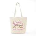 thumbnail image 6 of CafePress - Love Chocolate Tote Bag - Unisex Canvas Tote Bag, Beige, 1-Piece, 6 of 7