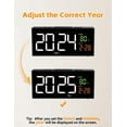 thumbnail image 3 of Bedroom alarm clock with date, temperature and day of the week, manual daylight saving time, 3 of 8