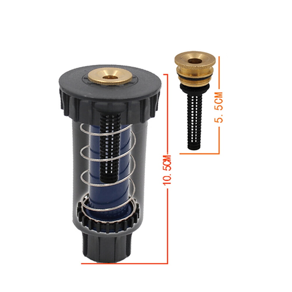 BESTONZON Water Spray Nozzle Pop-Up Sprinklers ABS 3PCS for Lawn Yard Garden Black