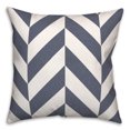 thumbnail image 2 of Creative Products Herringbone Style Blue 16 x 16 Indoor / Outdoor Pillow, 2 of 3
