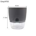 thumbnail image 2 of 2-Layer Flower Pot Vase Handmade Self Watering Round Flower Pot With Water Container For Home Decoration 2 Colors Gray White 3 Sizes, 2 of 2