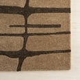 thumbnail image 4 of Parsa Striped Wool Area Rug, 4' x 6', Parsa Brown, 4 of 8