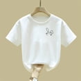 thumbnail image 5 of Short Sleeve Tee Shirts for Kids Girl Boy Summer Fall Crewneck Graphic Tee Shirt Tops Kid 2026 Clothes 2 Years, 5 of 6