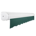 thumbnail image 2 of Awntech 8' x 6.5' Full Cassette Manual Patio Retractable Awning Acrylic Fabric, Forest, 2 of 7