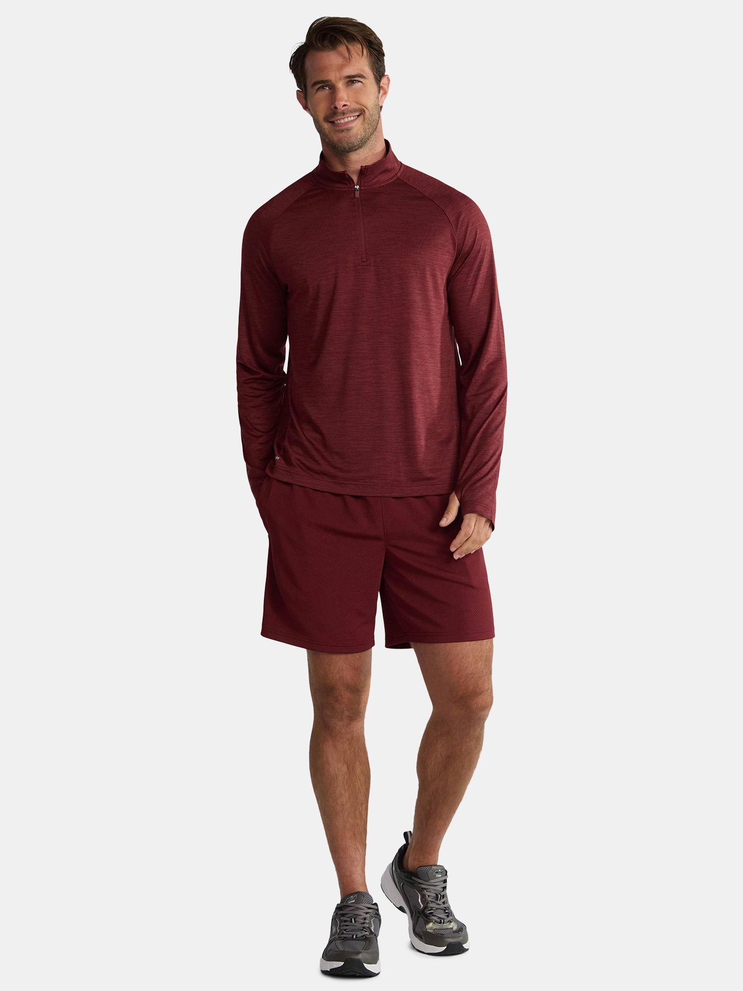 Athletic Works Men's and Big Men's Mesh Shorts, 7" Inseam, Sizes S-5XL