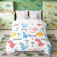 thumbnail image 3 of Erosebridal Cute Dinosaur Twin Bedding Sets for Kids Girls Boys, Funny Dino Bedding Comforter Set, 3 of 6
