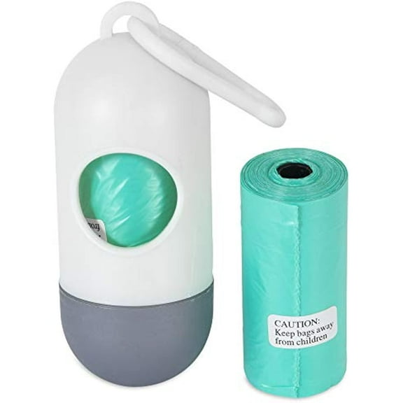 Petmate Whisker Doodle 70156 30CT Dog Waste Bags with Bone Dispenser