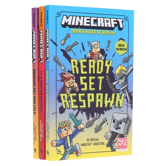 Minecraft Ironsword Academy Series by Mojang AB 3 Books Set - Ages 6-9 - Paperback