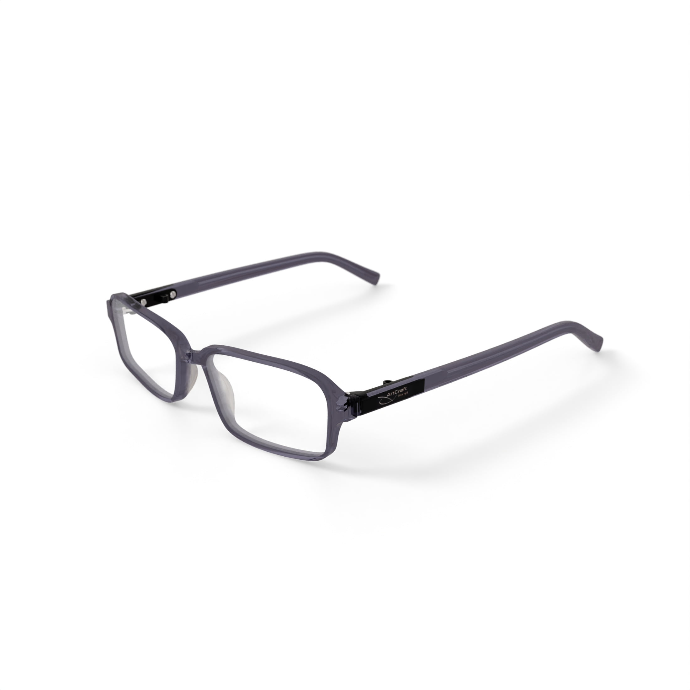Art-Craft Optical 484 AM Prescription Safety Glasses, Grey Smoke, OSHA Compliant ANSI Z87.1