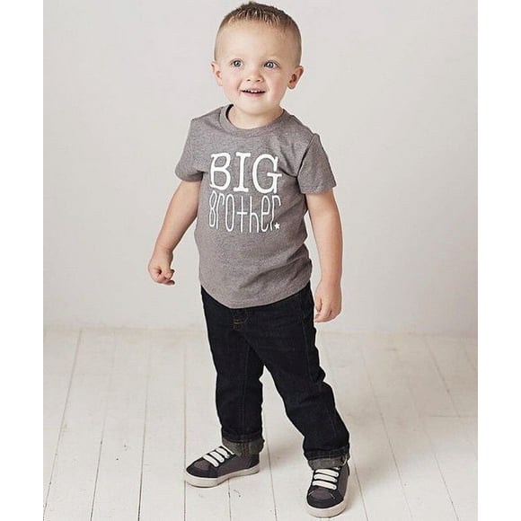 Family Matching Cotton Clothes Little Sister T-shirt Big Brother Romper Outfit Playsuit BOYS GIRLS T-Shirt Clothes