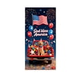 thumbnail image 2 of EGNMCR Décorations du Memorial Day Rideau de Porte de la Fête de l'Indépendance Arrière-Plan Photo Extérieur Décoration Rideau de Porte Réutilisable Convenant à la Décoration Intérieure et Extérieure de la Fête de l'Indépendance Rideau de Porte en Polyester, 2 of 6