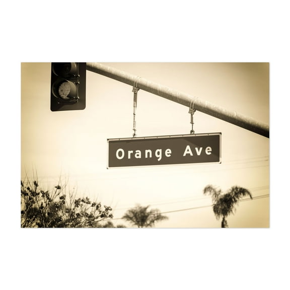 Crossing Orange Dreams - Coronado California Photography Unframed Wall Art Print 5 x 7 inches