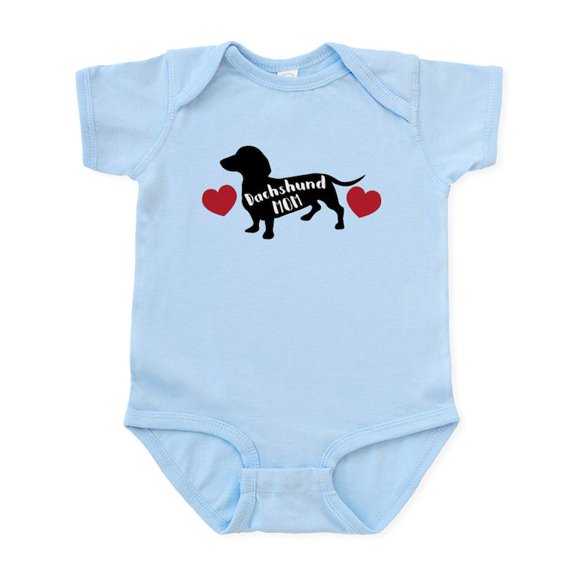 CafePress - Dachshund Mom Baby Light Bodysuit - Baby Light Bodysuit, Size Newborn - 24 Months