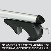 Cargoloc 52 Rooftop Crossbars, Universal Automotive Racks - for all Vehicles w/ Side Rails