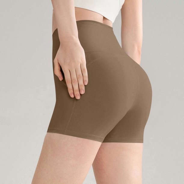 mfyjkho Pantalones Cortos Para Mujer, Leggings De Yoga De Moda Para Mujer, Pantalones Deportivos Sólidos Para Correr, Gimnasio Y Fitness Pantalones Cortos Para Mujer Xl