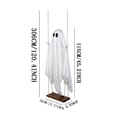 thumbnail image 3 of Halloween Hanging Ghost Outdoor Indoor, Warm Light LED Halloween Decor for Porch Yard Tree, Spooky Glowing Ghost Ornament for Porch Yard Tree, 3 of 7