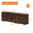 thumbnail image 5 of WAMPAT Modern Farmhouse TV Stand for up to 85" TVs Wood Entertainment Center with Drawers and Adjustable Shelf for Living Room, Rustic Brown, 5 of 6
